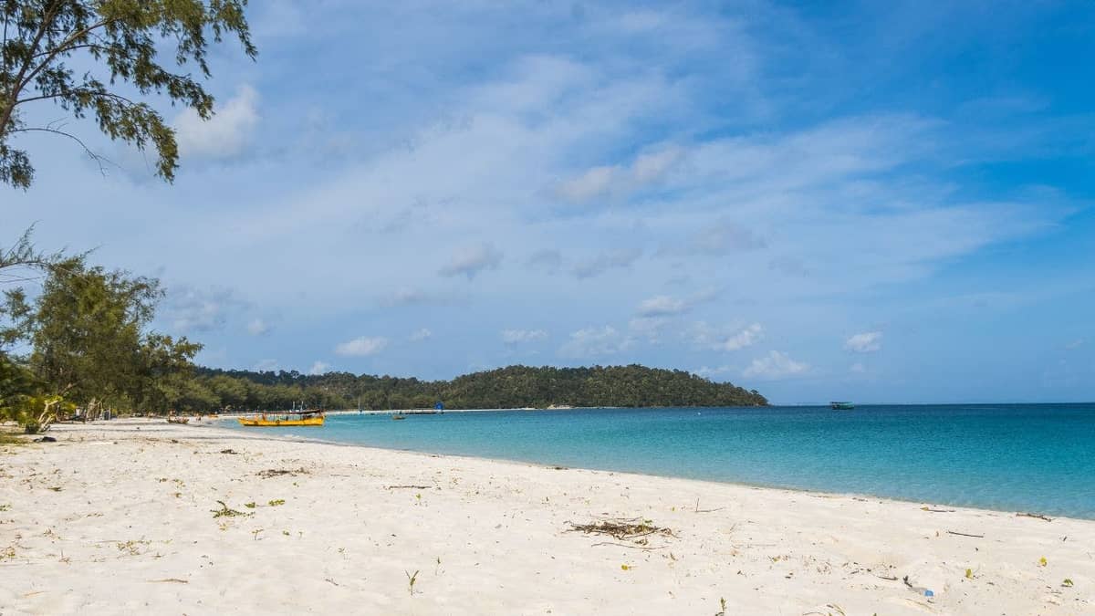 Koh Rong's Long Set Beach (4K Beach)