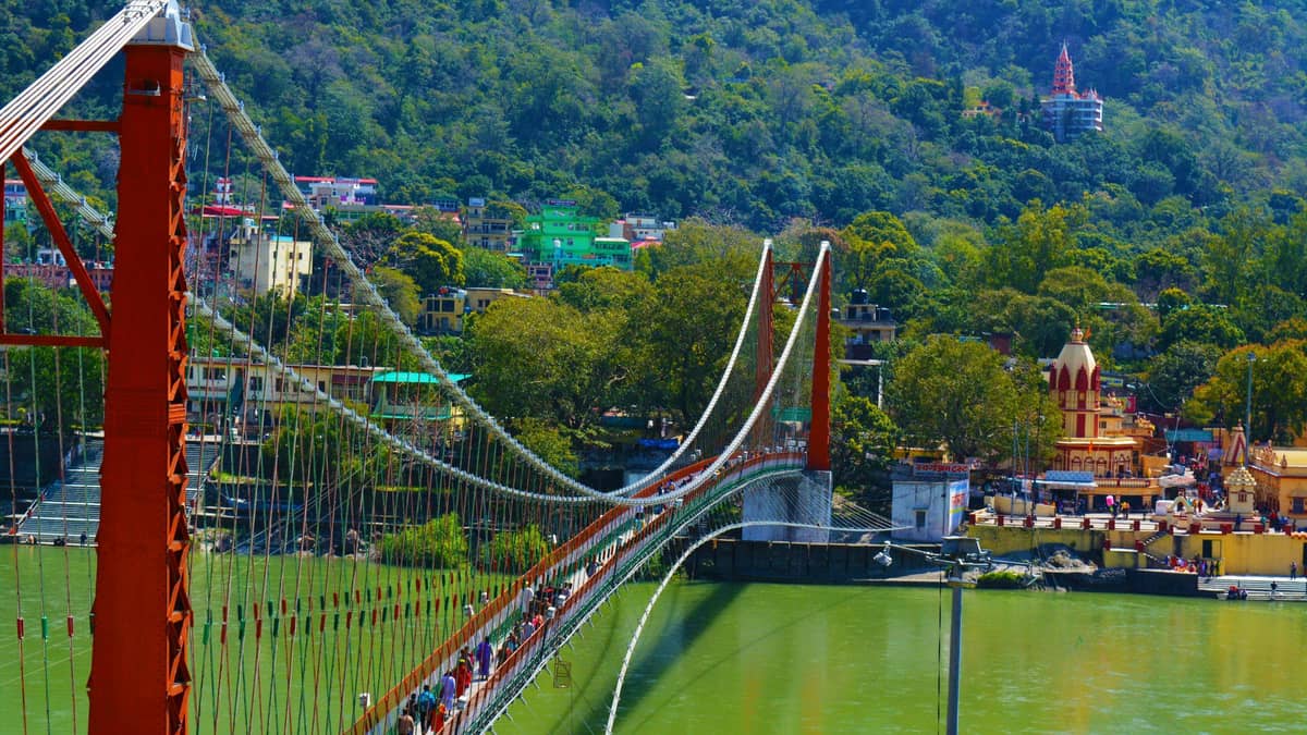 Walk the Laxman Jhula and Ram Jhula