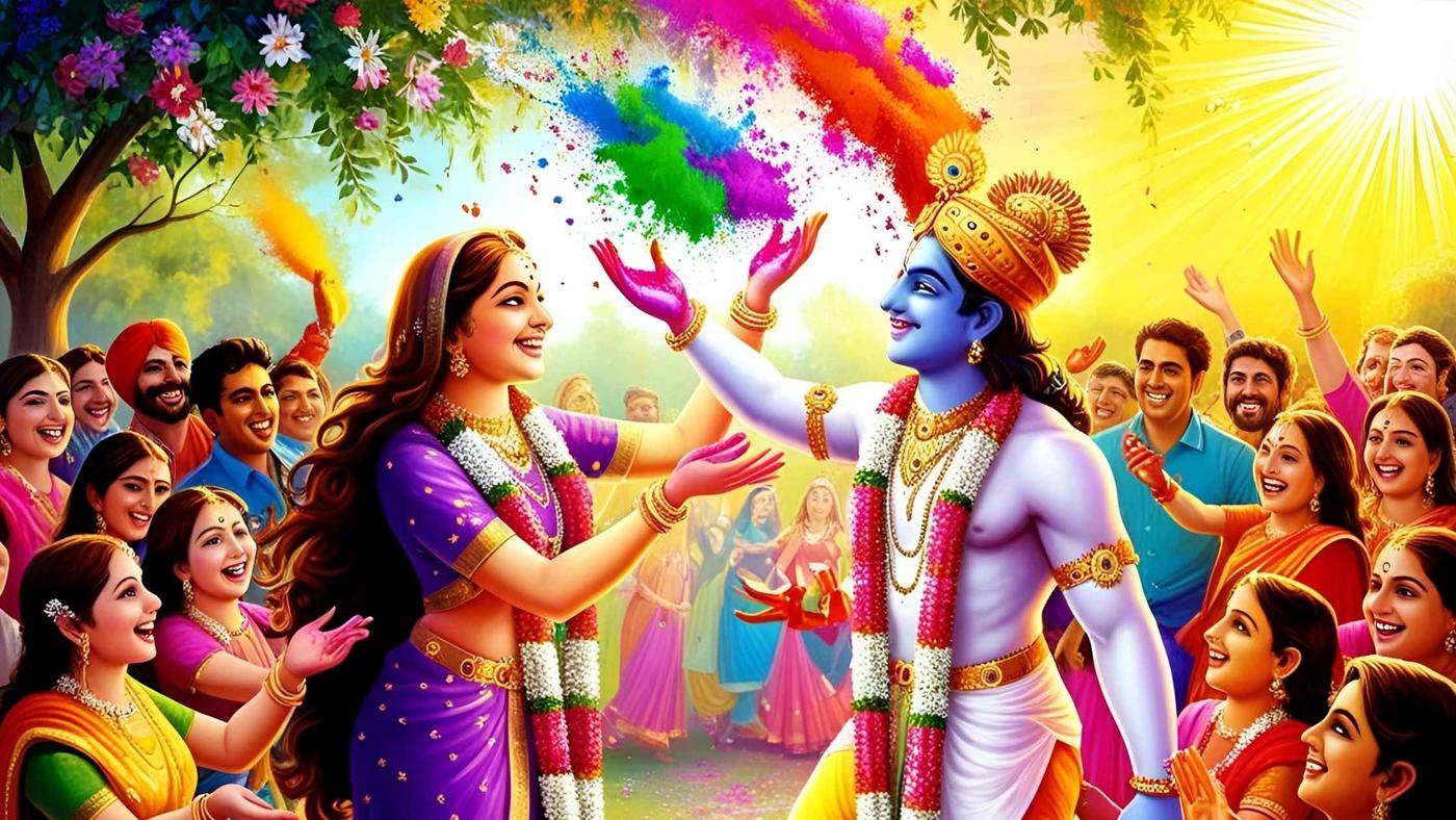 vrindhavan holi celebration